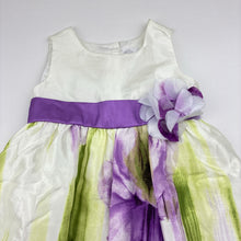 Load image into Gallery viewer, Girls Target, lined floral party dress, GUC, size 1, L: 46cm