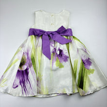 Load image into Gallery viewer, Girls Target, lined floral party dress, GUC, size 1, L: 46cm