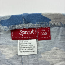Load image into Gallery viewer, Boys Sprout, blue camo print leggings / bottoms, EUC, size 000,  