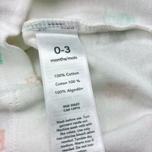 Load image into Gallery viewer, Girls Carters, white cotton long sleeve top,owls, EUC, size 000,  