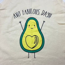 Load image into Gallery viewer, Girls H&amp;T, cream cotton top,avocado, NEW, size 1,  