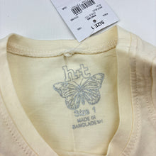 Load image into Gallery viewer, Girls H&amp;T, cream cotton top,avocado, NEW, size 1,  