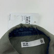 Load image into Gallery viewer, Boys Target, khaki cotton long sleeve shirt, NEW, size 1,  