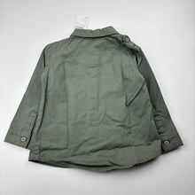 Load image into Gallery viewer, Boys Target, khaki cotton long sleeve shirt, NEW, size 1,  