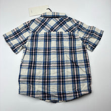 Load image into Gallery viewer, Boys Name It, checked cotton short sleeve shirt, NEW, size 2,  