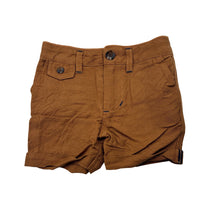 Load image into Gallery viewer, Boys Bardot Junior, tan linen / viscose shorts, adjustable, EUC, size 000,  