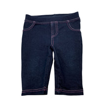 Load image into Gallery viewer, Girls Mango, cropped stretchy denim leggings, Inside leg: 17cm, EUC, size 1,  