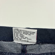 Load image into Gallery viewer, Girls Mango, cropped stretchy denim leggings, Inside leg: 17cm, EUC, size 1,  