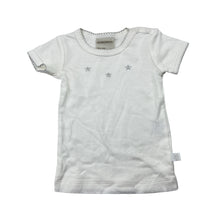 Load image into Gallery viewer, Girls Marquise, white cotton t-shirt / top, stars, EUC, size 000,  