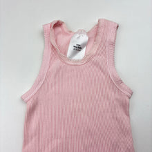 Load image into Gallery viewer, Girls Target, pink ribbed cotton singlet top, GUC, size 0000,  