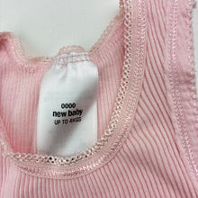 Load image into Gallery viewer, Girls Target, pink ribbed cotton singlet top, GUC, size 0000,  
