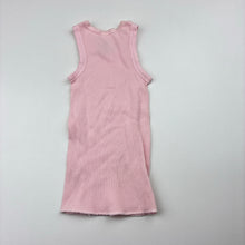 Load image into Gallery viewer, Girls Target, pink ribbed cotton singlet top, GUC, size 0000,  