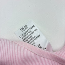 Load image into Gallery viewer, Girls Dymples, pink ribbed cotton singletsuit / romper, EUC, size 000,  