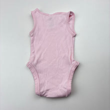 Load image into Gallery viewer, Girls Dymples, pink ribbed cotton singletsuit / romper, EUC, size 000,  