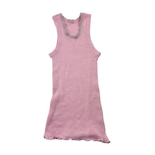 Load image into Gallery viewer, Girls Bonds, pink ribbed cotton singlet top, FUC, size 000,  