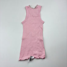 Load image into Gallery viewer, Girls Bonds, pink ribbed cotton singlet top, FUC, size 000,  