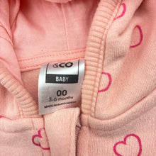 Load image into Gallery viewer, Girls Kids &amp; Co, pink fleece lined zip hoodie sweater, EUC, size 00,  