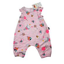 Load image into Gallery viewer, Girls Underworks, pink stretchy romper, cinema, NEW, size 000,  