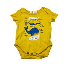 Load image into Gallery viewer, Boys Dymples, yellow cotton bodysuit / romper, FUC, size 000,  