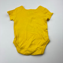 Load image into Gallery viewer, Boys Dymples, yellow cotton bodysuit / romper, FUC, size 000,  