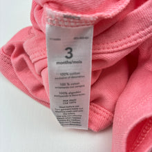 Load image into Gallery viewer, Girls Carters, pink cotton bodysuit / romper,butterflies, GUC, size 3 months,  
