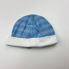 Load image into Gallery viewer, Boys Higgledee, blue cotton hat / beanie, GUC, size 00,  