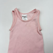 Load image into Gallery viewer, Girls Target, pink ribbed cotton singlet top, GUC, size 000,  