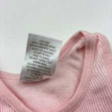 Load image into Gallery viewer, Girls Target, pink ribbed cotton singlet top, GUC, size 000,  