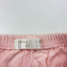 Load image into Gallery viewer, Girls Chickeeduck, pink cotton shorts,elasticated, GUC, size 000-00,  
