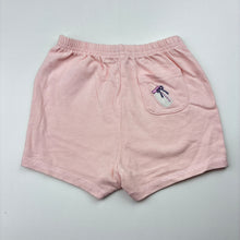 Load image into Gallery viewer, Girls Chickeeduck, pink cotton shorts,elasticated, GUC, size 000-00,  