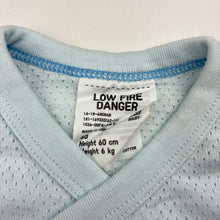 Load image into Gallery viewer, Unisex Uniqlo, blue lightweight cotton bodysuit / romper, EUC, size 000,  