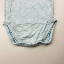 Load image into Gallery viewer, Unisex Uniqlo, blue lightweight cotton bodysuit / romper, EUC, size 000,  