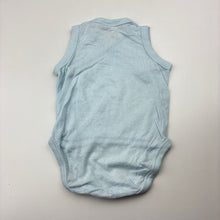 Load image into Gallery viewer, Unisex Uniqlo, blue lightweight cotton bodysuit / romper, EUC, size 000,  