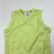Load image into Gallery viewer, Unisex Uniqlo, green lightweight cotton bodysuit / romper, EUC, size 000,  