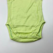Load image into Gallery viewer, Unisex Uniqlo, green lightweight cotton bodysuit / romper, EUC, size 000,  