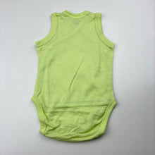 Load image into Gallery viewer, Unisex Uniqlo, green lightweight cotton bodysuit / romper, EUC, size 000,  
