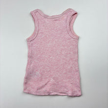 Load image into Gallery viewer, Girls Anko, pink cotton singlet top,rabbit, FUC, size 000,  