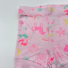 Load image into Gallery viewer, Girls Dymples, pink cotton shorts,unicorn, EUC, size 000,  