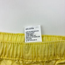 Load image into Gallery viewer, Girls Anko, yellow lightweight cotton shorts,elasticated, EUC, size 0,  