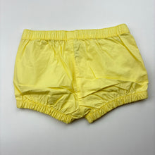 Load image into Gallery viewer, Girls Anko, yellow lightweight cotton shorts,elasticated, EUC, size 0,  