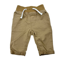 Load image into Gallery viewer, Boys Baby Berry, beige cotton pants,elasticated, GUC, size 000,  