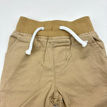 Load image into Gallery viewer, Boys Baby Berry, beige cotton pants,elasticated, GUC, size 000,  