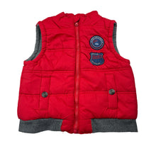 Load image into Gallery viewer, Boys Target, red puffer vest / sleeveless jacket, GUC, size 1,  