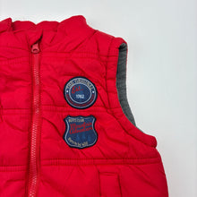 Load image into Gallery viewer, Boys Target, red puffer vest / sleeveless jacket, GUC, size 1,  