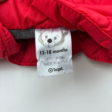 Load image into Gallery viewer, Boys Target, red puffer vest / sleeveless jacket, GUC, size 1,  