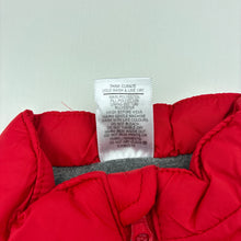 Load image into Gallery viewer, Boys Target, red puffer vest / sleeveless jacket, GUC, size 1,  