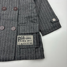 Load image into Gallery viewer, Boys Run Scotty Run, wool blend grey lightweight jacket / coat, EUC, size 1,  