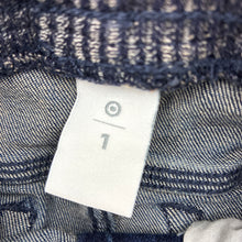 Load image into Gallery viewer, Boys Target, blue stretch denim jeans,elasticated, GUC, size 1,  