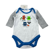 Load image into Gallery viewer, Boys Dymples, soft cotton bodysuit / romper, monsters, NEW, size 000,  