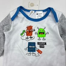 Load image into Gallery viewer, Boys Dymples, soft cotton bodysuit / romper, monsters, NEW, size 000,  